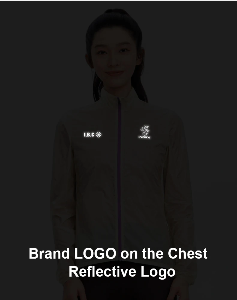 INBIKE Ultra-Light Portable Cycling Windbreaker for Women Windproof Water-Resistant Jacket for Road Biking Clothing with Pockets