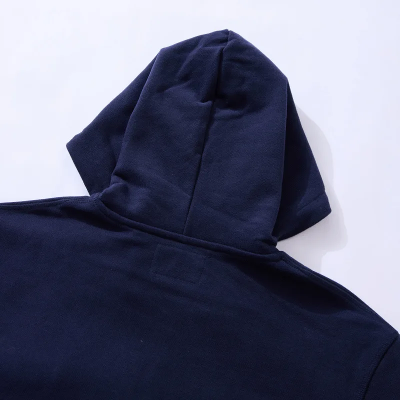 OKONKWO Heavyweight 500g Looped Bottom Solid Color Men's Women's Hooded Sweatshirt Zipper Hoodie Outdoor Travel Sports Cardigan