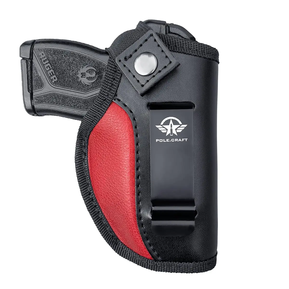 POLE.CRAFT IWB/OWB Holsters for Small Pistols: Ruger LCP 380, LCP MAX, LCP II - Sig Sauer P365 P238 - Walther PPK 380, CCP