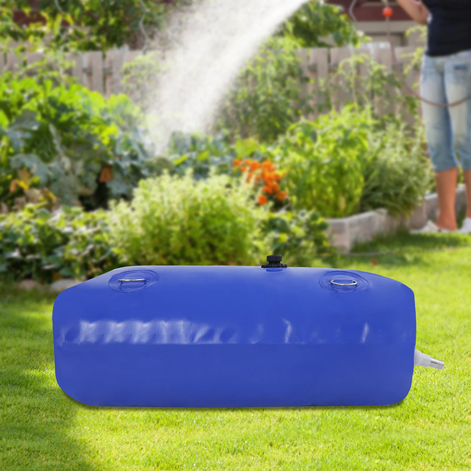 110L/240L Foldable Water Bladder Storage Tank, Portable Water Container, Bubble storage tank for Camping, Rainwater Collection
