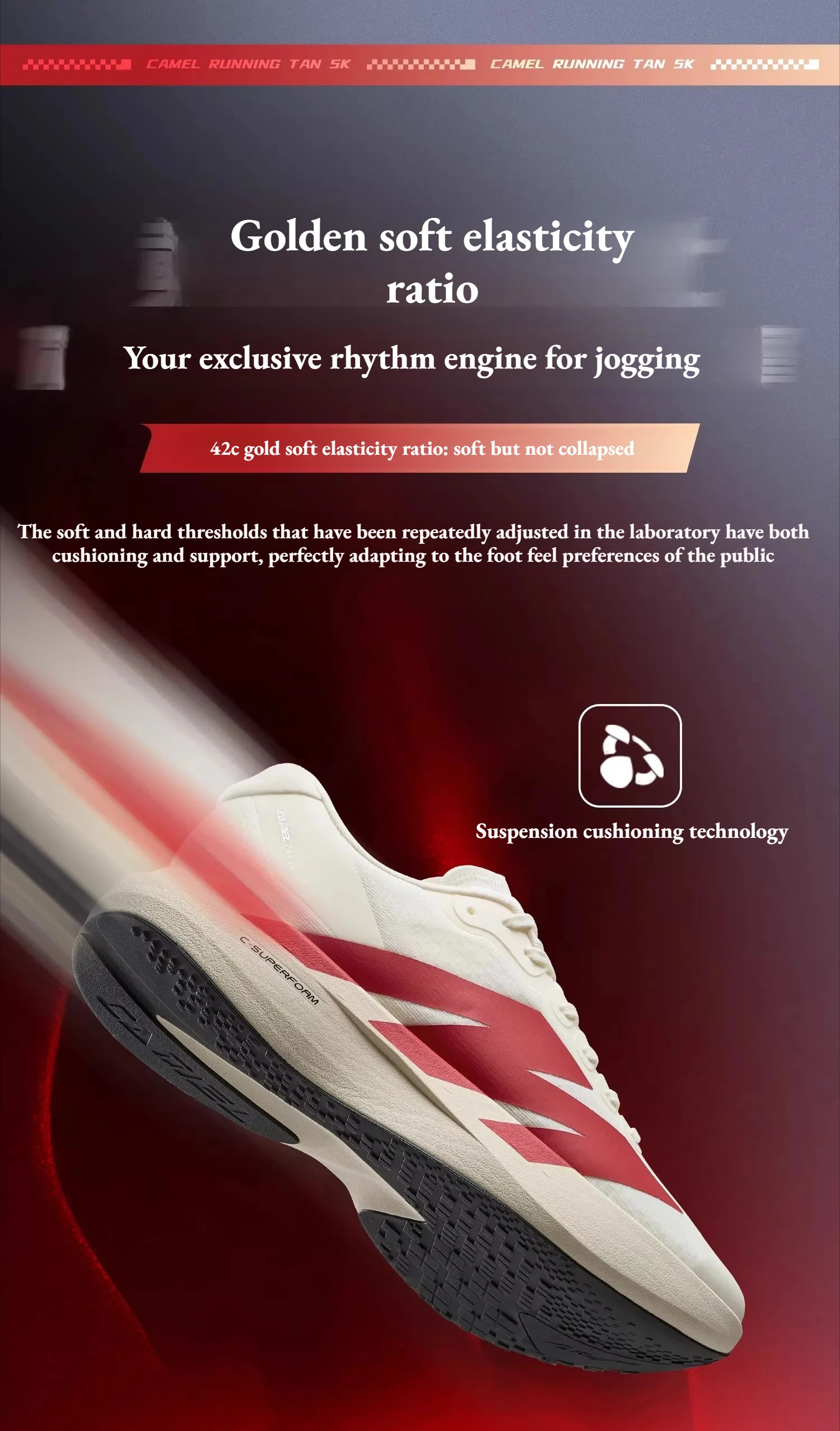 Golden Camel 5K Carbon Plate Cushion Running Shoes for Men's Women 2026 Spring Sneakers Wear-Resistant Lightweight Jogging Shoes