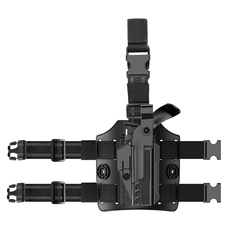 Tactical Belt Clip/Drop Leg Holster for Glck 19 19X 45 Right Hand Outdoor Quick Draw Gun Holster G17 G19