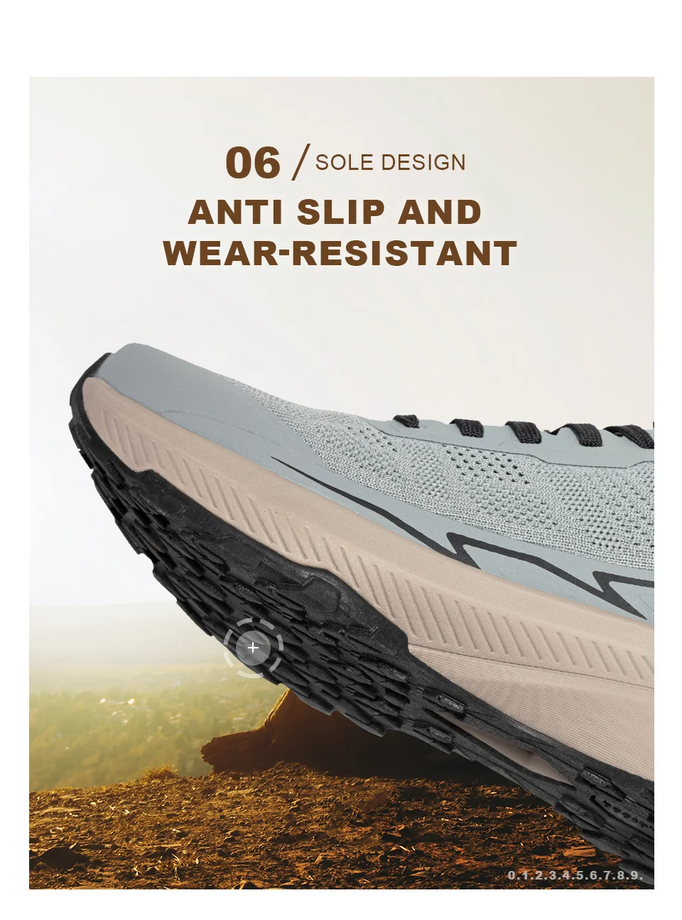 Baasploa Men Hiking Shoes Outdoor Lightweight Mesh Lace up Sneakers Male Casual Breathable Non-Slip Wear Resistant Walking Shoes