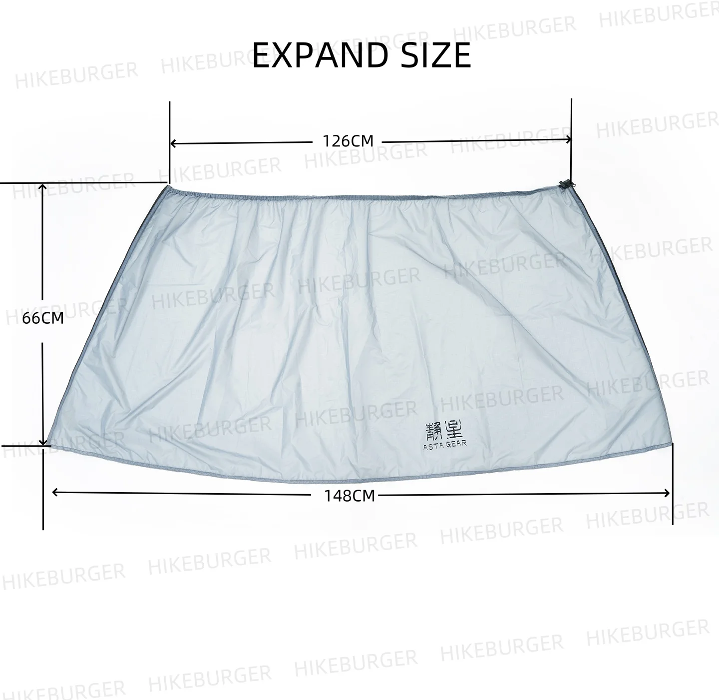 ASTA GEAR Outdoor Rain Kilt Ultralight Portable 15D Silicone Coating Rain Skirt Waterproof Windproof Hiking Mountaineering