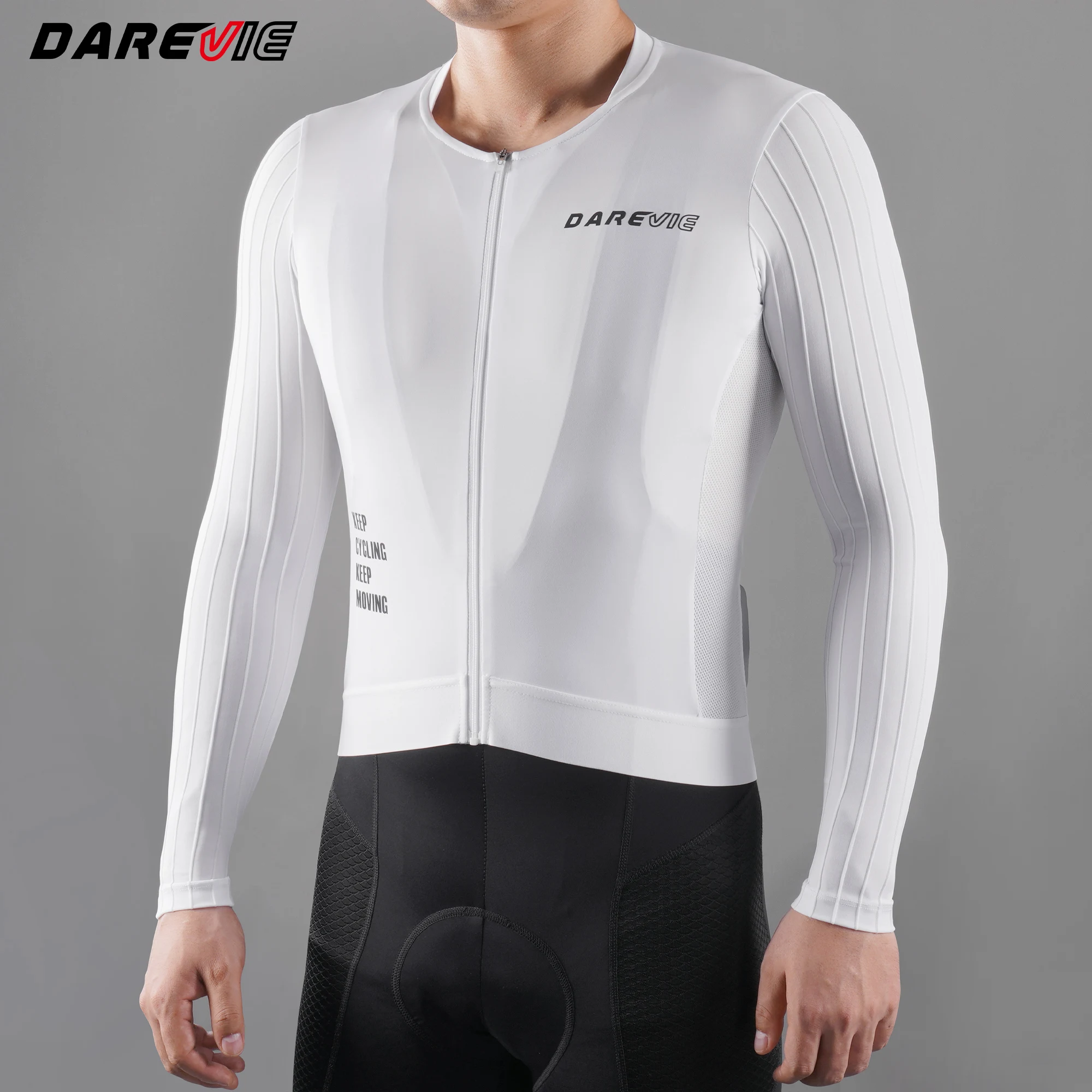 DAREVIE Man Cycling Maillot Aero High Speed Moisture Wicking PRO Level Men's Cycling Shirt UPF 40+ Anti Slip Cycling Jersey