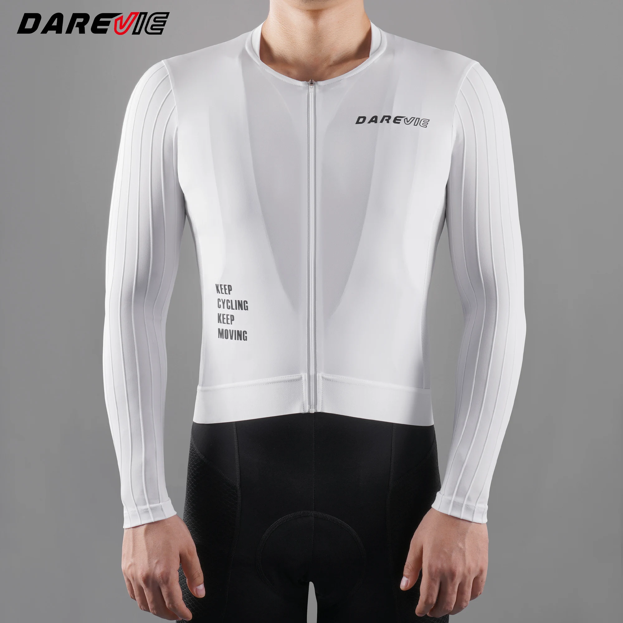 DAREVIE Man Cycling Maillot Aero High Speed Moisture Wicking PRO Level Men's Cycling Shirt UPF 40+ Anti Slip Cycling Jersey