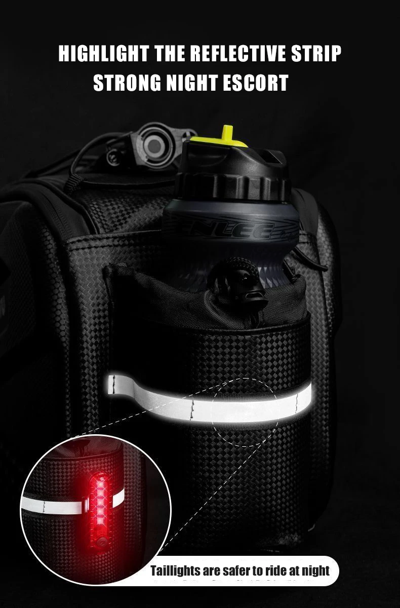 Bike Rear Seat Trunk Bag Waterproof Bicycle Rear Seat Carrier Bags Large Capacity Multiple Pockets Bike Bag Cycling Accessories