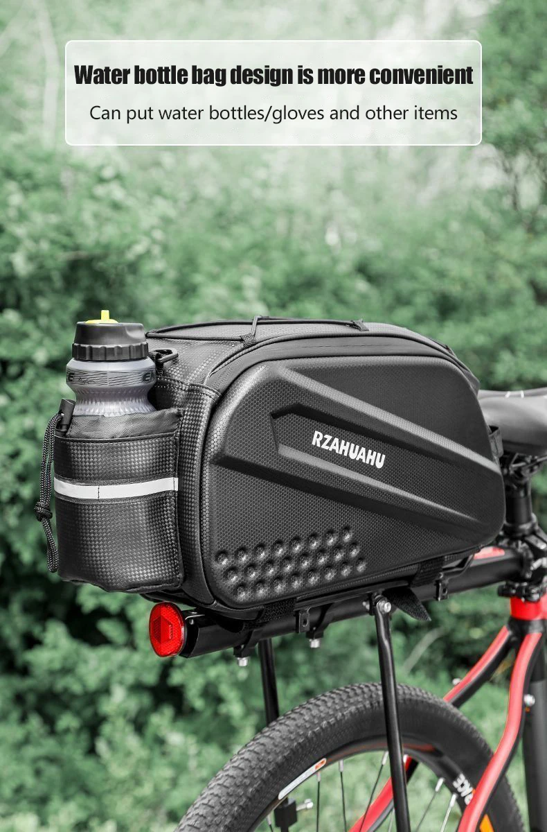 Bike Rear Seat Trunk Bag Waterproof Bicycle Rear Seat Carrier Bags Large Capacity Multiple Pockets Bike Bag Cycling Accessories