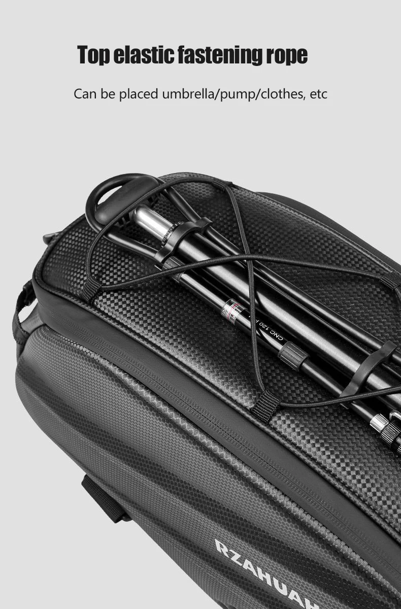 Bike Rear Seat Trunk Bag Waterproof Bicycle Rear Seat Carrier Bags Large Capacity Multiple Pockets Bike Bag Cycling Accessories