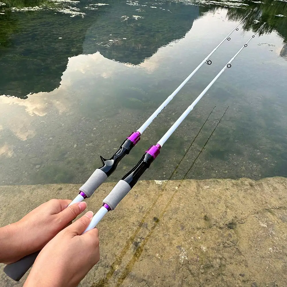 Casting Spinning Fishing Rod 2.1/1.8m UltraLight Trout Jigging Carbon Fiber Rod Pole 4/5 Section with EVA Handle 3-15g Lure WT.