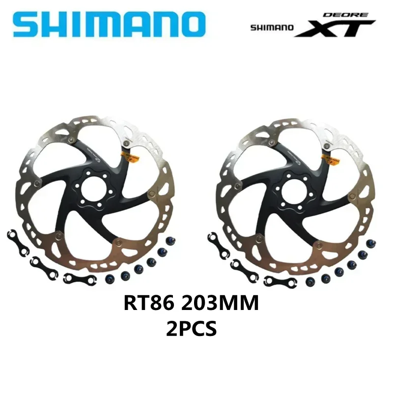 Shimano Deore XT RT86 Brake Disc 6 Bolt Ice Point Technology MTB Mountain Bicycle Disc 160MM 180MM 203MM