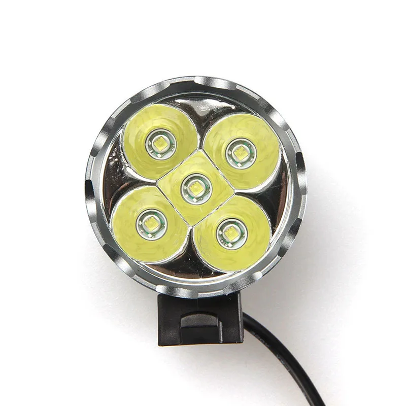 8.4V 4*T6 Bicycle Light Super Bright Waterproof MTB Road Bike Front Flashlight With 5200mAh Battery Cycling Lamp