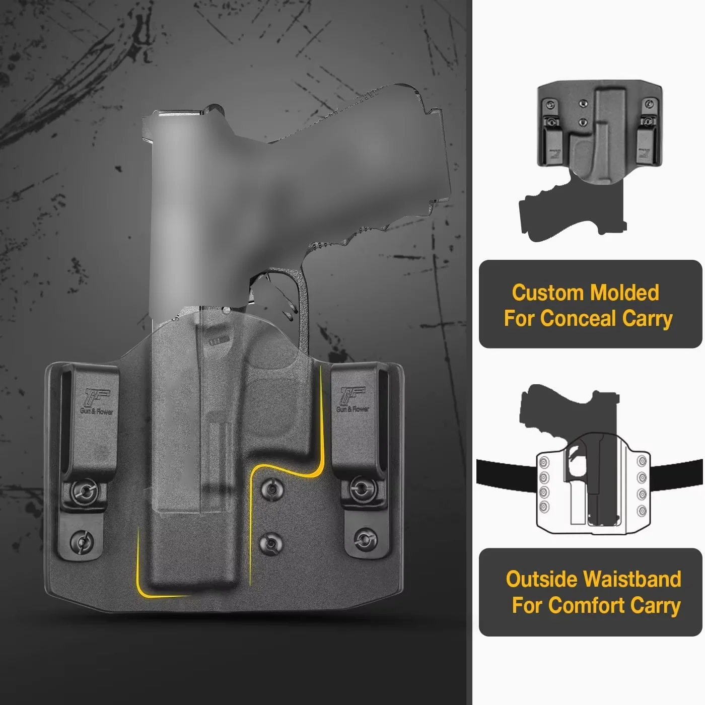 Only For Walther P99,OWB Kydex Holsters ,outside WaistBand Holster,Right hand