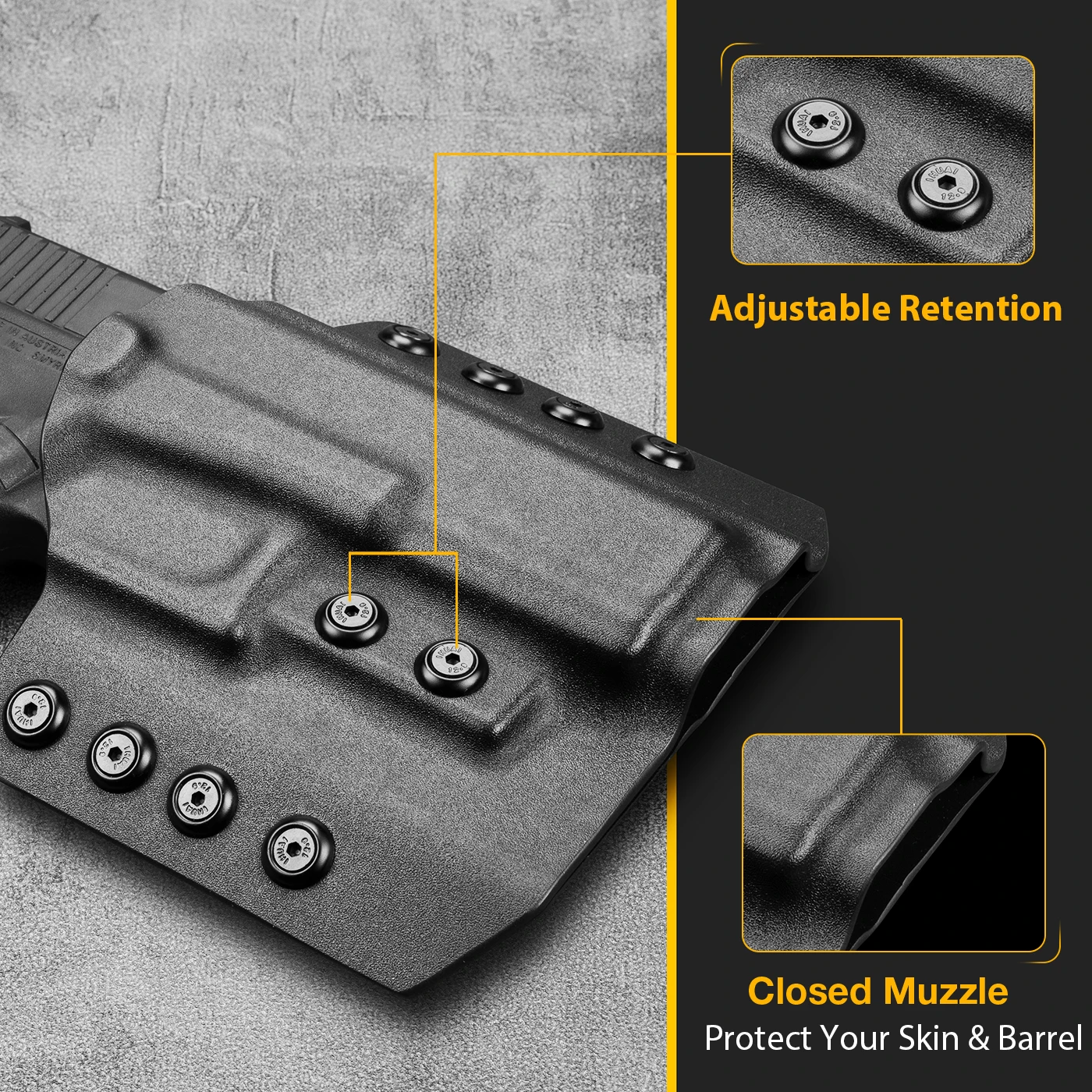 Only For Walther P99,OWB Kydex Holsters ,outside WaistBand Holster,Right hand
