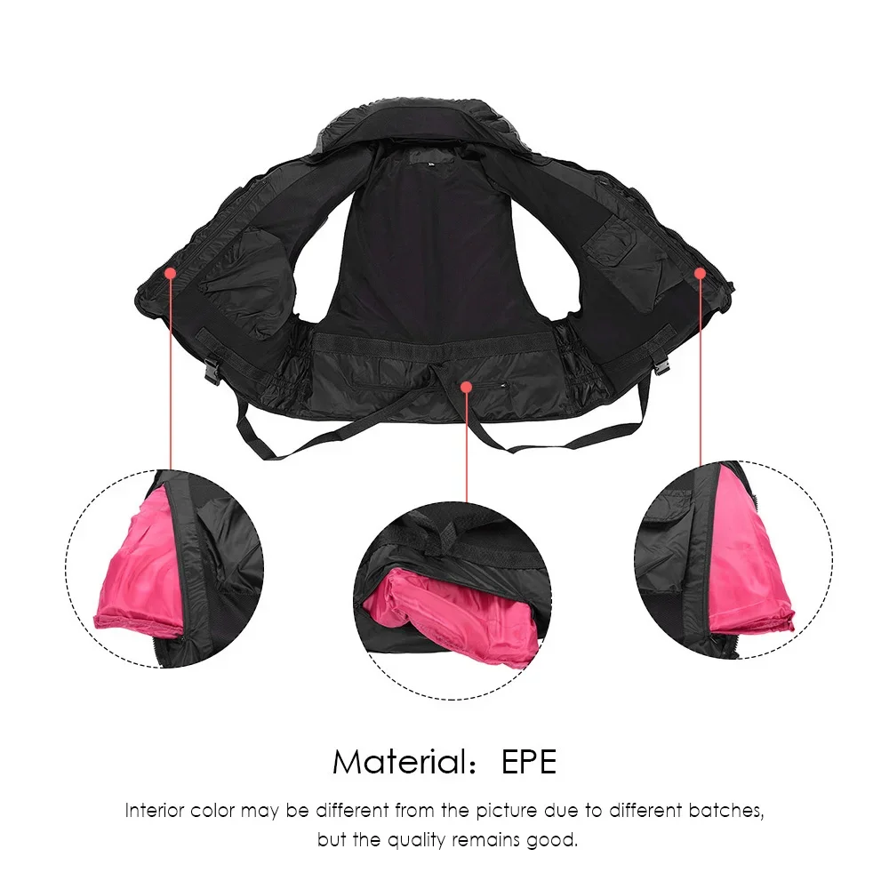 Professional Life Vest Fishing Adult Safety Life Multi-Pocket Jacket Survival Life Vest Swimming Boating Drifting