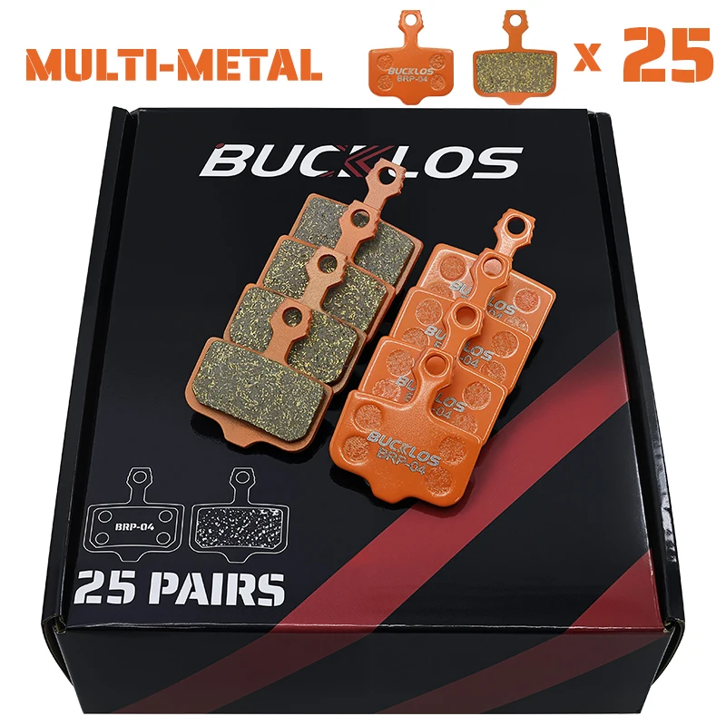 25 Pairs BUCKLOS Bicycle Disc Brake Pads for SRAM DB1 DB3 DB5 Resin Ceramic Bike Hydraulic Brake Pads for SRAM AVID ELIXIR Brake