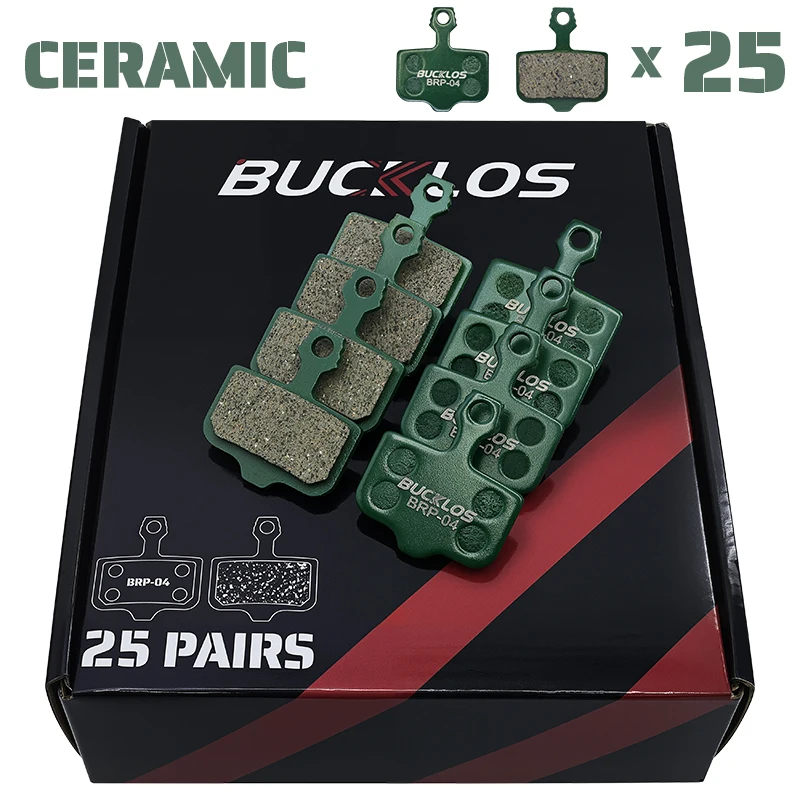 25 Pairs BUCKLOS Bicycle Disc Brake Pads for SRAM DB1 DB3 DB5 Resin Ceramic Bike Hydraulic Brake Pads for SRAM AVID ELIXIR Brake