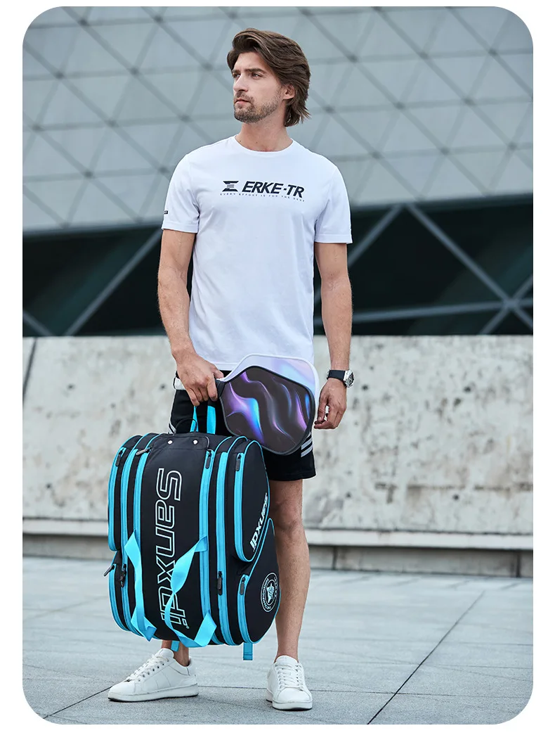 2026 SANXDI Pickleball Backpack Unisex Versitle Tennis Racquet Bag Large Capacity Shoes Compartment Pickleball Racket Travel Bag