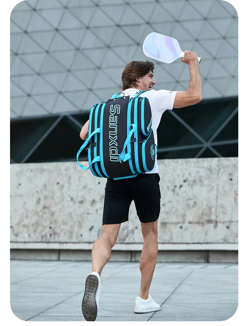 2026 SANXDI Pickleball Backpack Unisex Versitle Tennis Racquet Bag Large Capacity Shoes Compartment Pickleball Racket Travel Bag