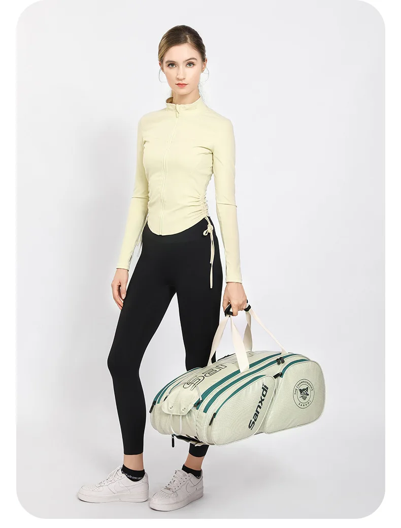 2026 SANXDI Pickleball Backpack Unisex Versitle Tennis Racquet Bag Large Capacity Shoes Compartment Pickleball Racket Travel Bag