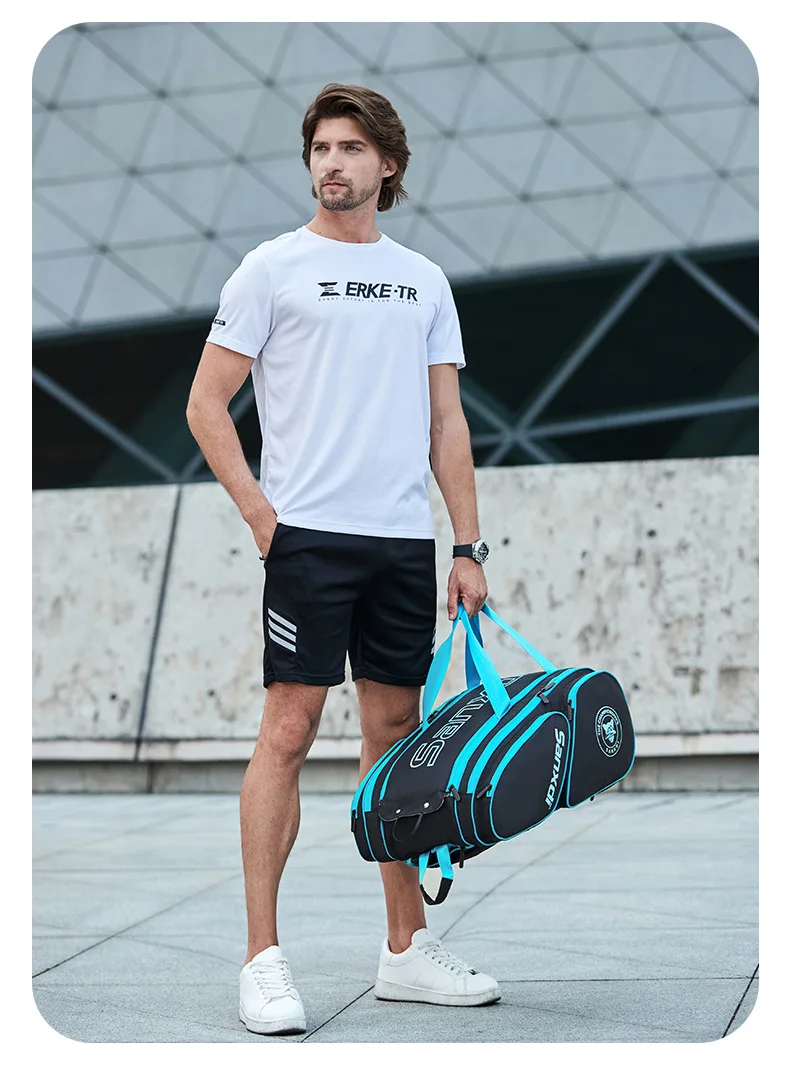 2026 SANXDI Pickleball Backpack Unisex Versitle Tennis Racquet Bag Large Capacity Shoes Compartment Pickleball Racket Travel Bag