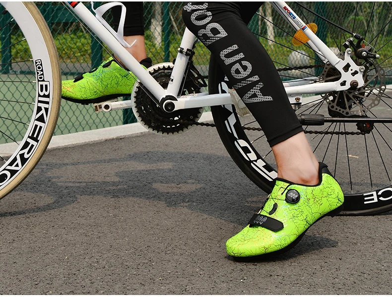 New Breathable Professional Cycling Shoes Unisex Road Bike SPD Pedal Lock Shoes Mountain Off-Road MTB Cycling Competition Shoes