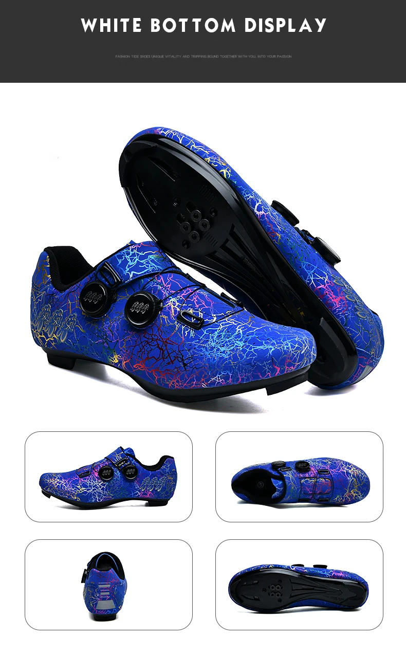 New Breathable Professional Cycling Shoes Unisex Road Bike SPD Pedal Lock Shoes Mountain Off-Road MTB Cycling Competition Shoes