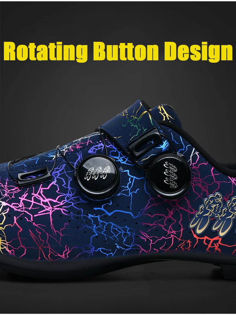 New Breathable Professional Cycling Shoes Unisex Road Bike SPD Pedal Lock Shoes Mountain Off-Road MTB Cycling Competition Shoes