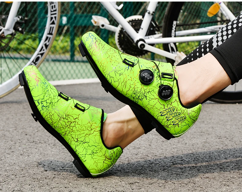 New Breathable Professional Cycling Shoes Unisex Road Bike SPD Pedal Lock Shoes Mountain Off-Road MTB Cycling Competition Shoes