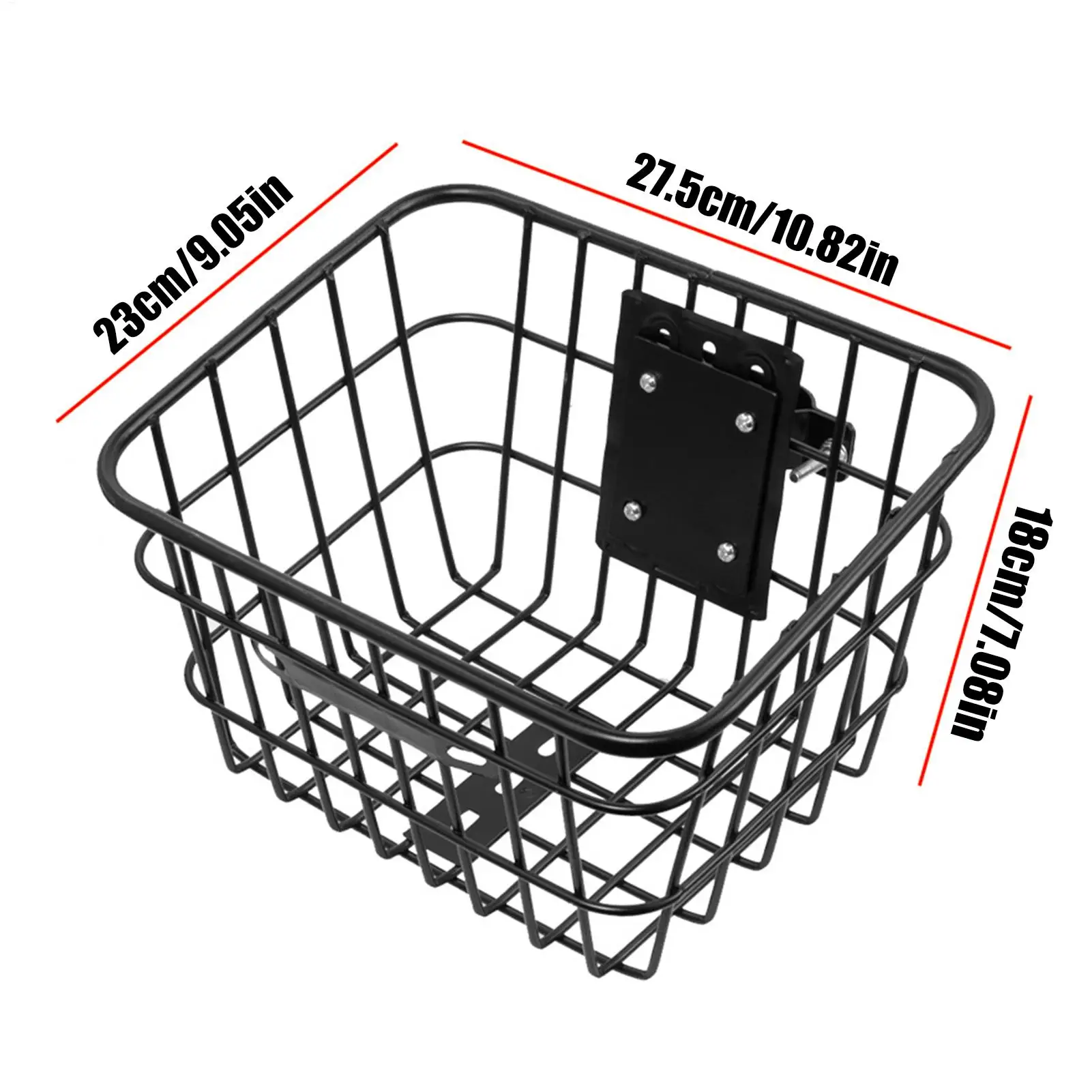 Electric Scooter Basket Detachable Iron Bike Front Basket Cycle Storage Cycling Accessories For Children Adults Daily