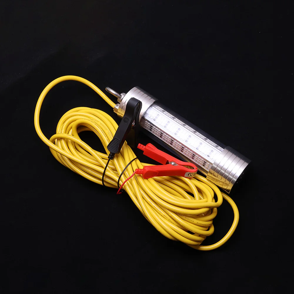 12V 200W Green White Night Specific Fishing equipment, High-Power Underwater Waterproof Night Fishing Light, Bait Submersible