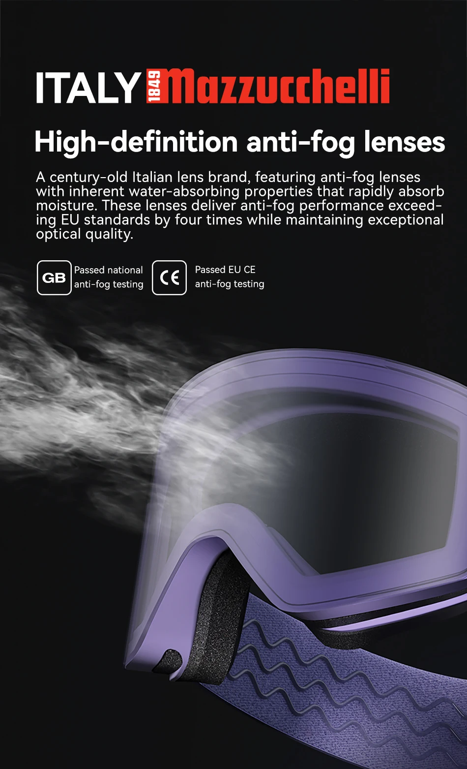 COPOZZ X-edge Series Men Women Double Layers Anti-Fog Ski Goggles Snowmobile Eyewear Snow Snowboard Glasses with Magnetic Lenses