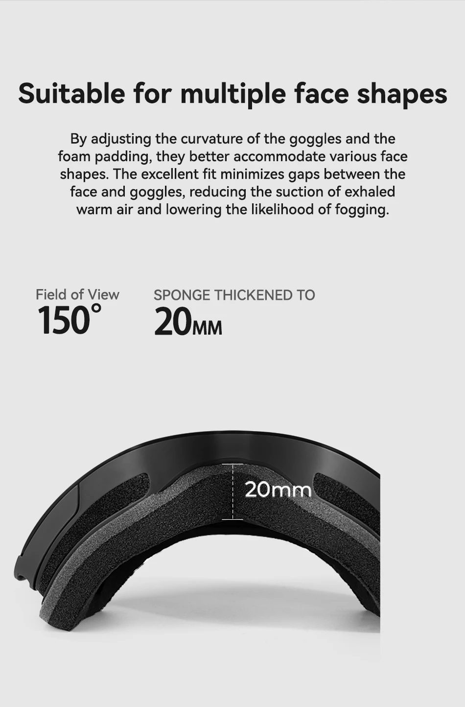COPOZZ X-edge Series Men Women Double Layers Anti-Fog Ski Goggles Snowmobile Eyewear Snow Snowboard Glasses with Magnetic Lenses