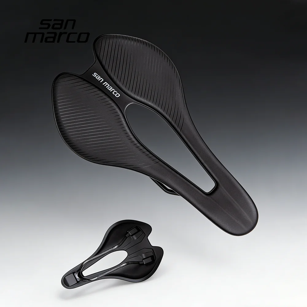 Ultralight San Marco Bike Seat Road Grave MTB Bicycle Saddle for Men Women 245*141mm Carbon Rail 150g Comfortable Cycling Parts