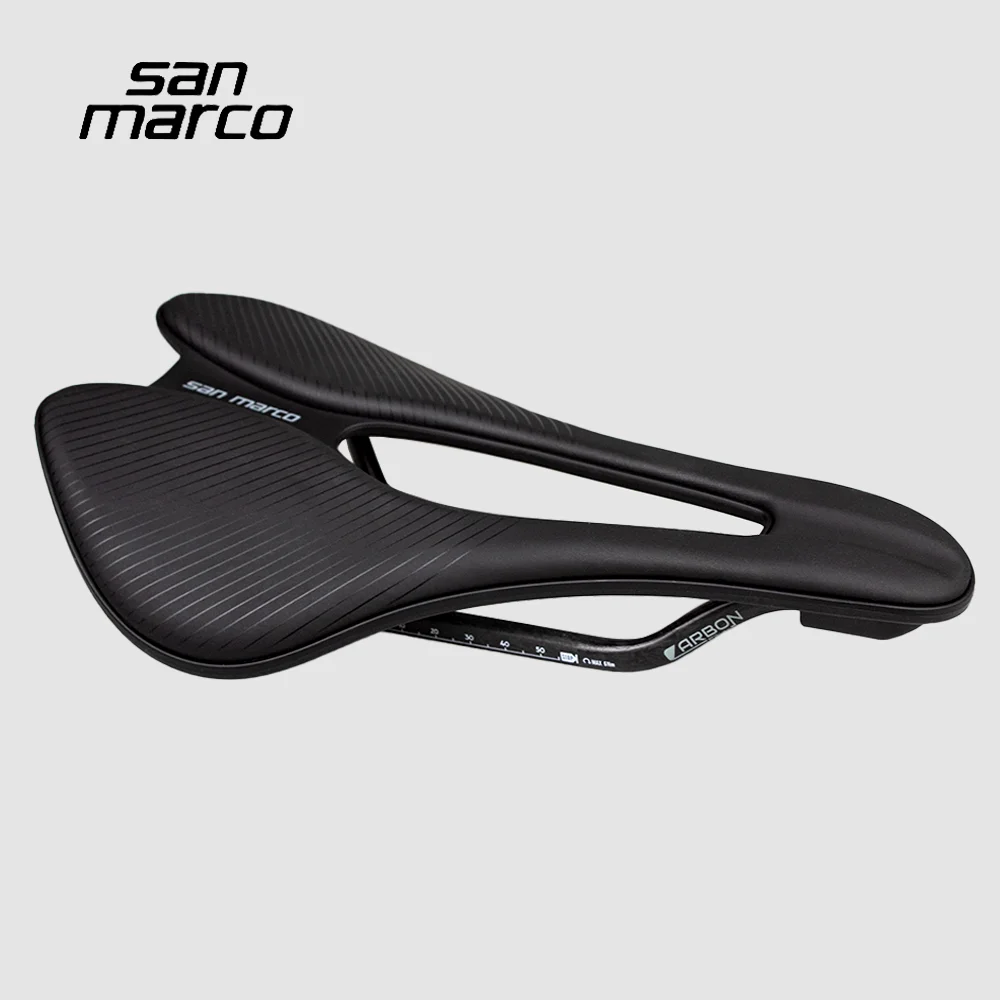 Ultralight San Marco Bike Seat Road Grave MTB Bicycle Saddle for Men Women 245*141mm Carbon Rail 150g Comfortable Cycling Parts