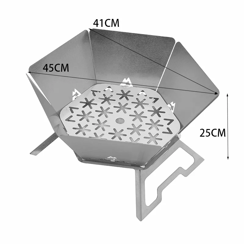Camping Brazier Folding Bonfire Stove Portable Firewood Burner Campfire Furnace Outdoor Fire Wood Stove Winter Heater Equipment
