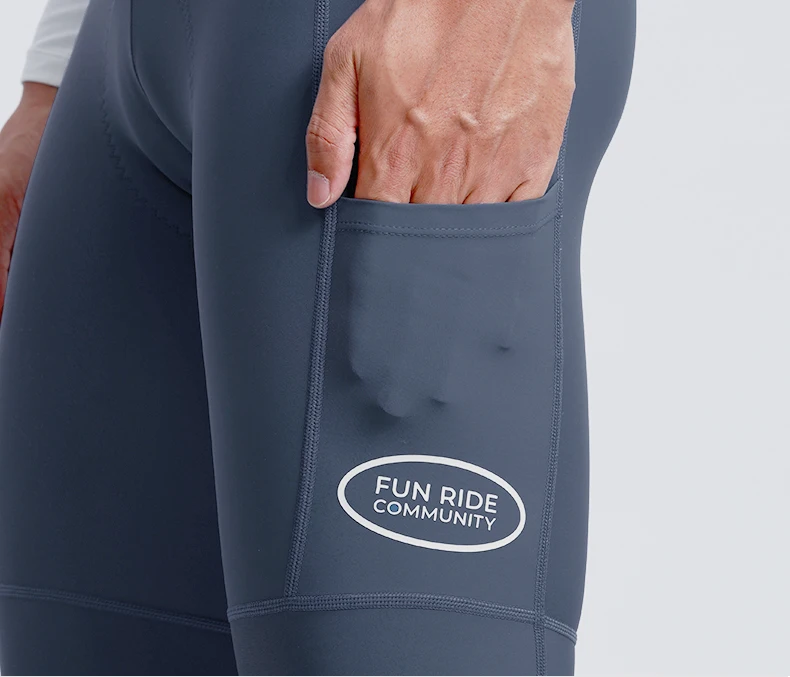 INBIKE Spring Men's Cycling Bib Pants Padding Breathable Sweat-Wicking with Pockets for Men Road Bike MTB Clothing Bicycle Pants
