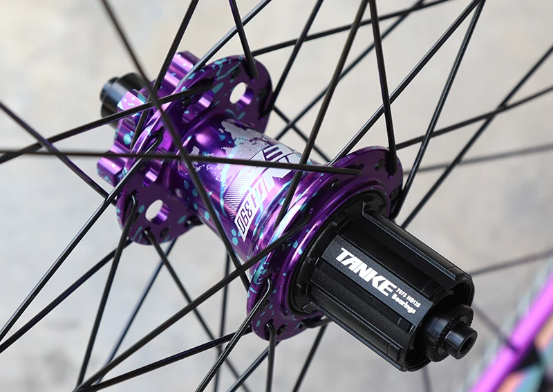 TANKE MTB 120 Click Hub 6 Bearing Bike Front Rear 32 36 Holes Disc Brake QR Bicycle mass thunder Noisy Cube HG 6 Pawl Hubs TH390