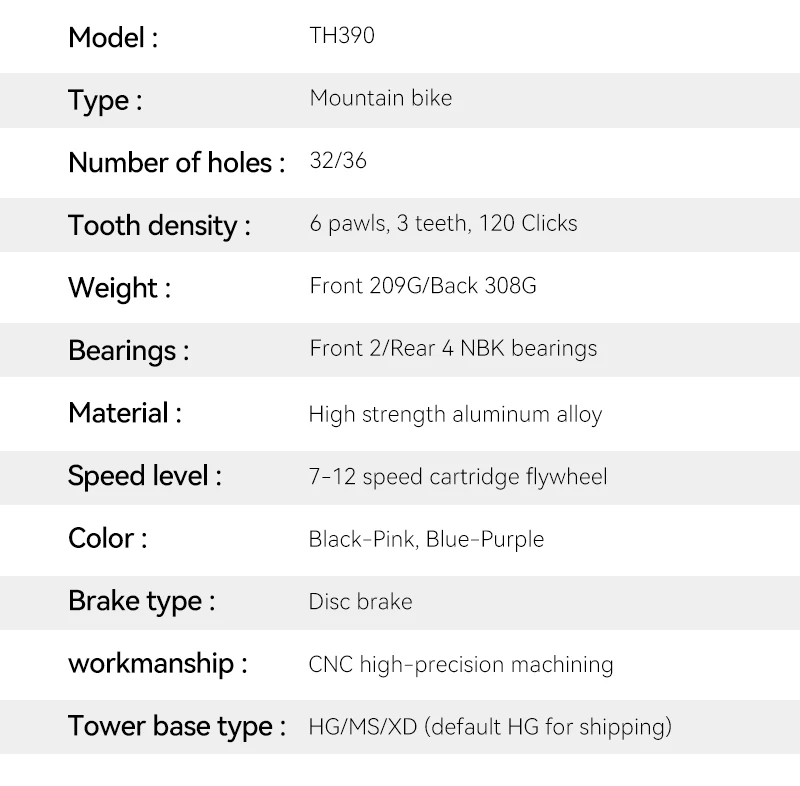 TANKE MTB 120 Click Hub 6 Bearing Bike Front Rear 32 36 Holes Disc Brake QR Bicycle mass thunder Noisy Cube HG 6 Pawl Hubs TH390