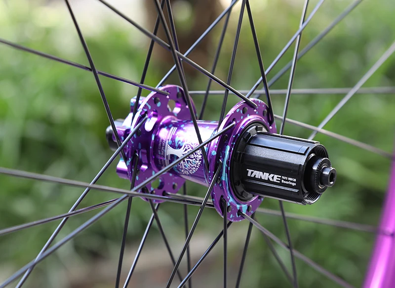 TANKE MTB 120 Click Hub 6 Bearing Bike Front Rear 32 36 Holes Disc Brake QR Bicycle mass thunder Noisy Cube HG 6 Pawl Hubs TH390