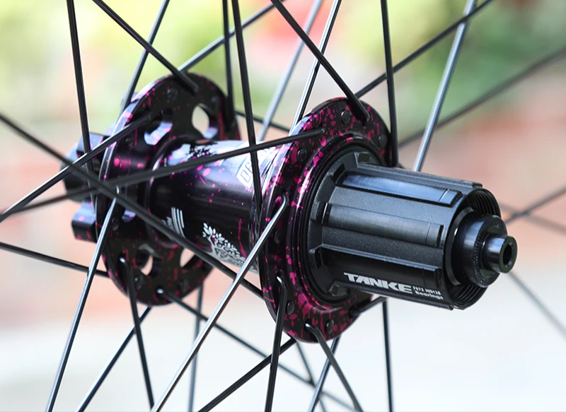 TANKE MTB 120 Click Hub 6 Bearing Bike Front Rear 32 36 Holes Disc Brake QR Bicycle mass thunder Noisy Cube HG 6 Pawl Hubs TH390