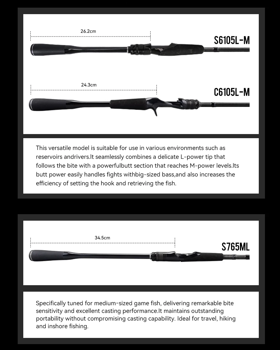 TSURINOYA Travel Fishing Rod LURE VALLEY 5 Section S905M S965MH 2.7m 2.9m FUJI SIC+A Guide Action RF Spinning Rod Seabass