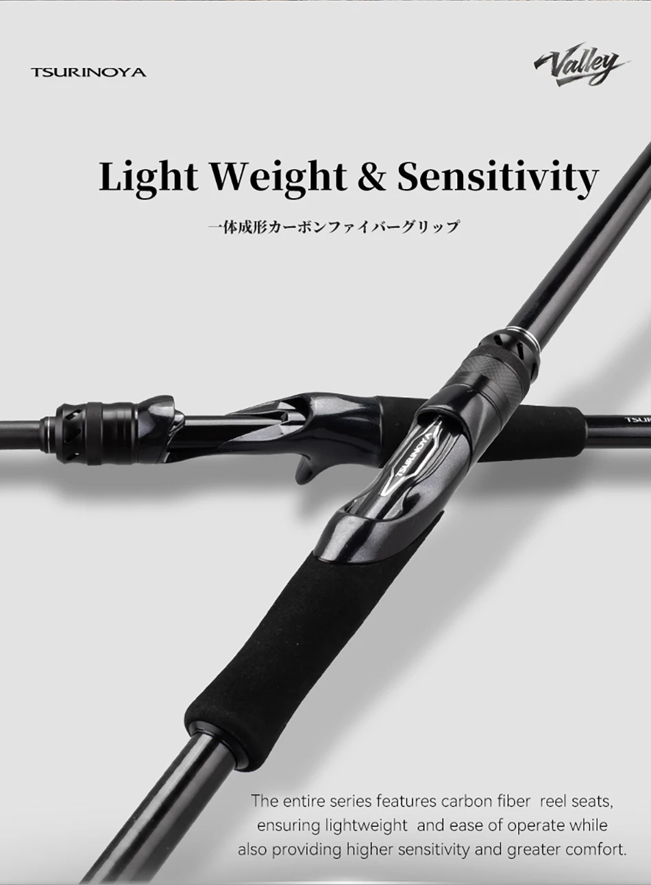 TSURINOYA Travel Fishing Rod LURE VALLEY 5 Section S905M S965MH 2.7m 2.9m FUJI SIC+A Guide Action RF Spinning Rod Seabass