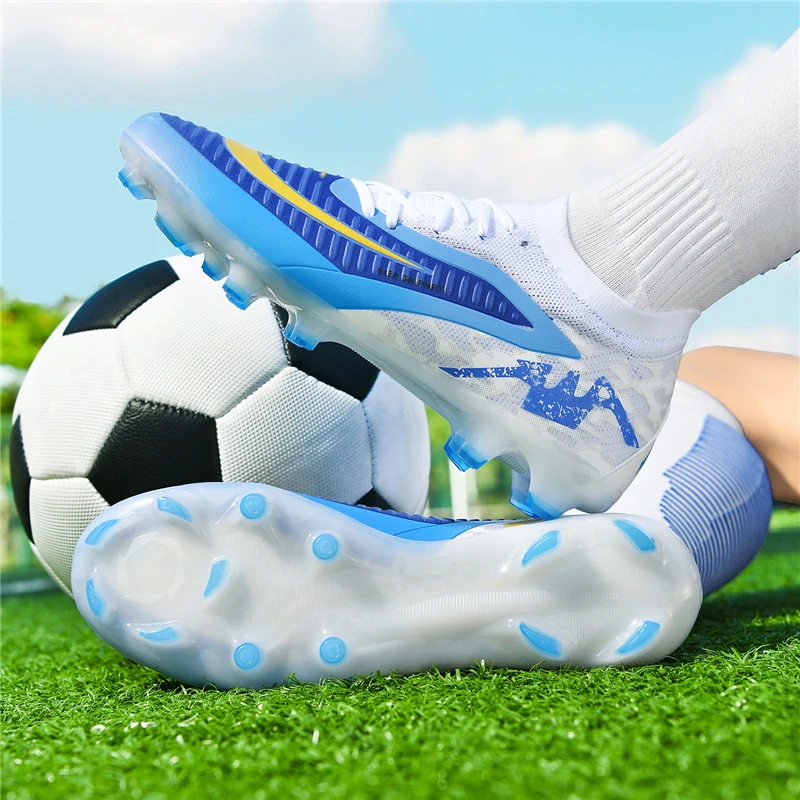 FG Mens Soccer Shoes High Quality Turf Soccer Cleats for Sneakers Training Football Boots Chuteira Campo 35-45