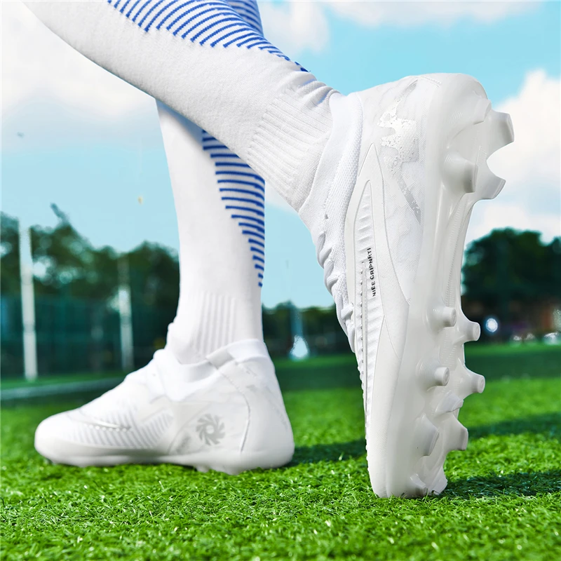 FG Mens Soccer Shoes High Quality Turf Soccer Cleats for Sneakers Training Football Boots Chuteira Campo 35-45