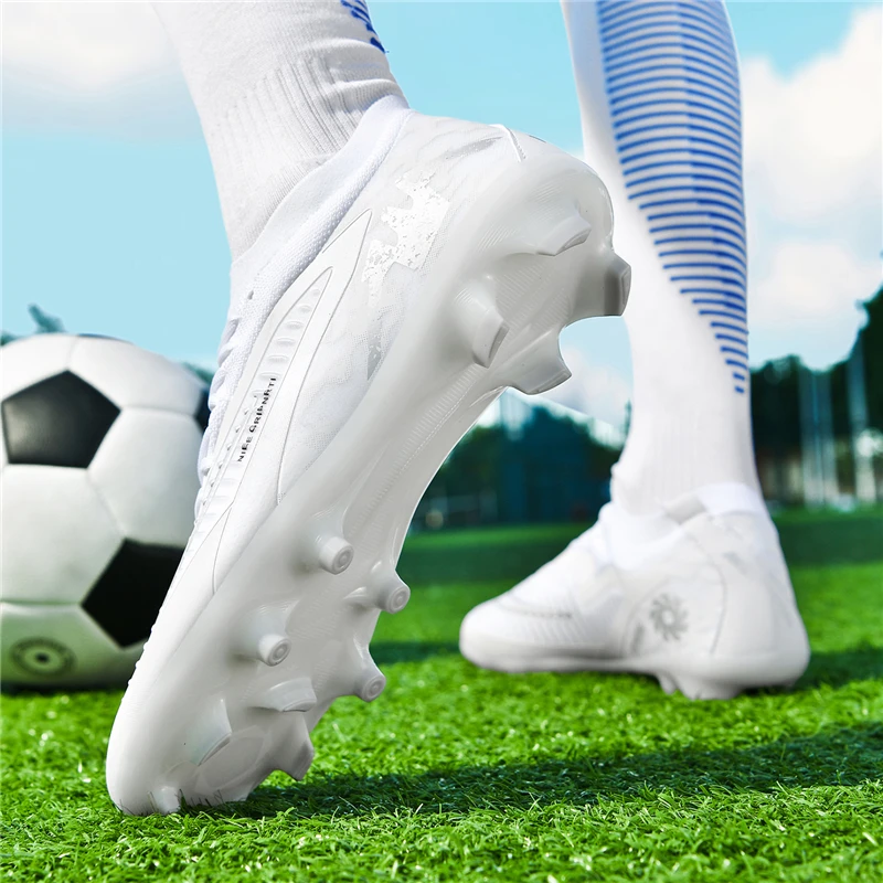 FG Mens Soccer Shoes High Quality Turf Soccer Cleats for Sneakers Training Football Boots Chuteira Campo 35-45