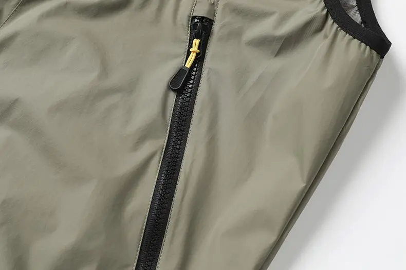 Men's Khaki Cooling 2-3-4 Fans Vest USB Air Conditioning Jacket Short Sleeve Outdoor Fishing Work Heat Protection Cooling Clothe