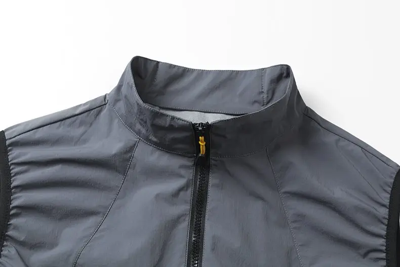 Men's Khaki Cooling 2-3-4 Fans Vest USB Air Conditioning Jacket Short Sleeve Outdoor Fishing Work Heat Protection Cooling Clothe