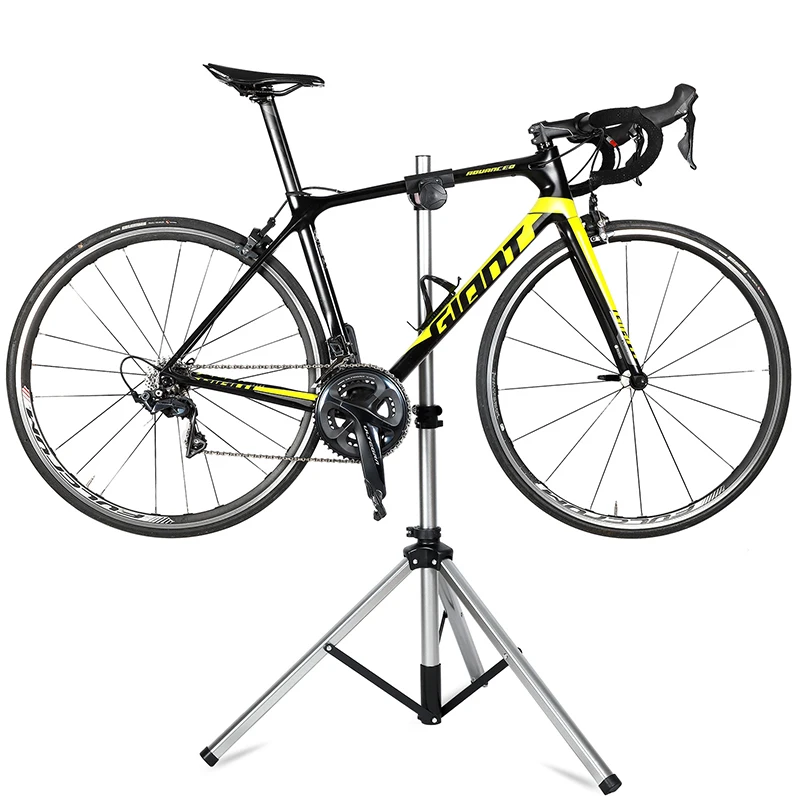 WEST BIKING Bike Repair Stand Adjustable Foldable Aluminum Alloy MTB Road Bicycle Maintenance Holder Stable Bike Rack With Tray