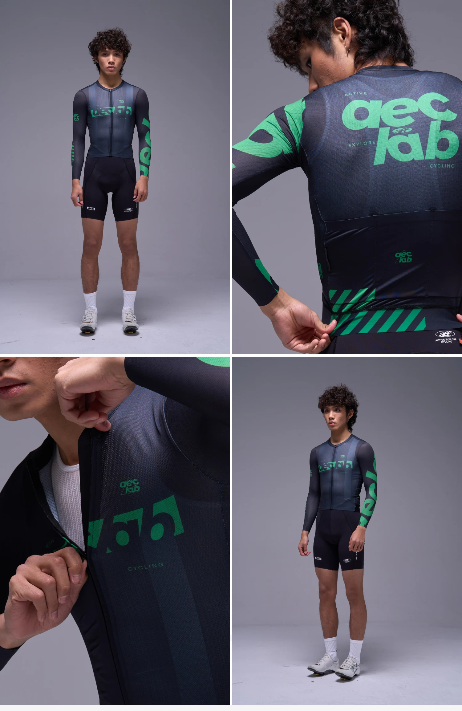 AEC.CYSLIST 2026 New Women's Cycling Jersey Spring Men Long Sleeve Cycling Tops YKK Zipper Cycling Clothing Breathable